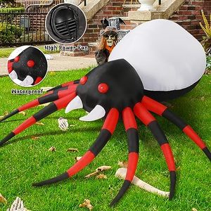 Decoración Inflable de Araña de PVC de 5 Pies para Jardín, Patio o Césped, con Luces Mágicas, para Halloween, Fiestas y Celebraciones - Product Image 1