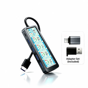 Hub USB Portátil de 4 Puertos USB 3.0 con Transferencia de Datos de 5Gbps y Pantalla de Monitoreo de Energía en Tiempo Real - Product Image 6
