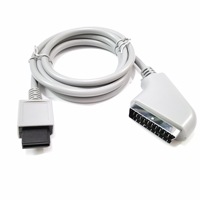 Câble SCART vers RGB pour Wii/Wii U, 1,8 m, tout en cuivre, respectueux de l'environnement