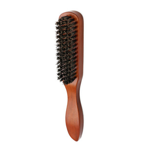 2025 Custom Logo Mini Round Hairbrush Wood Handle <strong>Comb</strong> with Nylon Bristle <strong>Fashionable</strong> Round Barrel Hair Roller for Home Use - Product Image 1