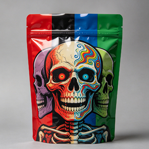 Bolsas de Mylar Impresas Personalizadas OEM, Bolsas con Cierre Reutilizables con Diseño de Dibujos Animados e Impresión de Logotipo - Product Image 5