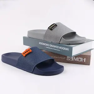 Olicom Sandálias para banheiro unissex, sandálias leves e grossas antiderrapantes para uso doméstico, sandálias de praia para homens, novo design