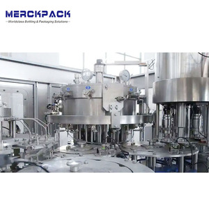 Đầy đủ tự động chai thủy tinh có ga uống bia Soda nước dây chuyền sản xuất làm đầy máy đóng chai cho doanh nghiệp nhỏ - Product Image 3