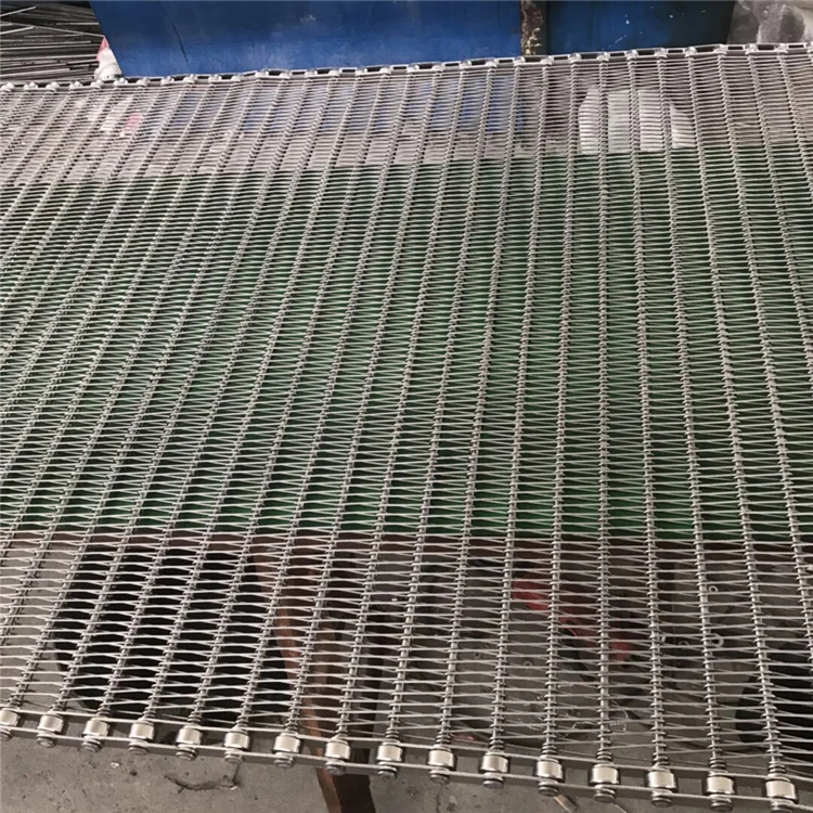 High strength anti rust automatic conveyer mesh flat stainless steel conveyor belt