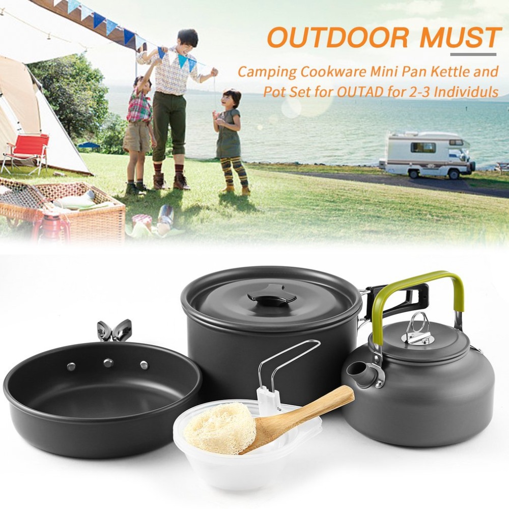 backpacking mini teapot Outdoor Camping Ceramic It’s the perfect tea set for small groups of hikers Outdoor Portable Cookware Aluminum Teapot