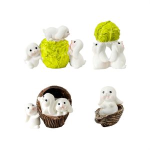 Matériaux ruraux pour bricolage, lapin de ferme mignon, accessoires décoratifs, petites décorations de paysage Weij - Product Image 1