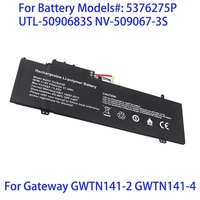 Véritable batterie 5376275P pour ordinateur portable pour Gateway GWTN141-2 GWTN141-4 pour batterie UTL-5090683S NV-509067-3S 11.4V 51.3WH