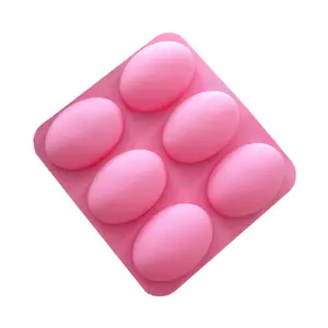 Nouveaux modèles de moules à savon en silicone faits à la main de forme ovale pour bricolage de taille personnalisée avec moule en silicone de forme ronde