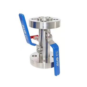 Vanne de coupure à boisseau sphérique double isolation en acier inoxydable 304 personnalisée, à passage plein, avec manomètre, pour applications de régulation de trafic QYX41F -16P, haute performance - Product Image 1