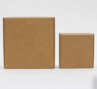 Caja de Papel Kraft, Caja Tipo Avión, Caja Cuadrada de Cartulina Negra, Caja de Cartulina Blanca para Empaque
