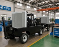 Compresseur portable diesel refroidi par air à faible bruit Kaishan LGCY-27/10 compatible avec votre flotte de forage