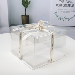 Đầy màu sắc trong suốt 6/8/10/12/14 inch cao đẹp sang trọng seethrough số lượng lớn bánh món quà giáng sinh đám cưới <span class=keywords><strong>Pop</strong></span> bánh Bánh hộp - Product Image 4