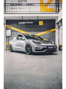 Kit de Carrocería de Fibra de Carbono Estilo ACP ZNDR para Tesla Model 3, Parachoques Delantero y Trasero Mejorados, Alerón Autoadhesivo, Nuevo Estado, Otros - Product Image 6