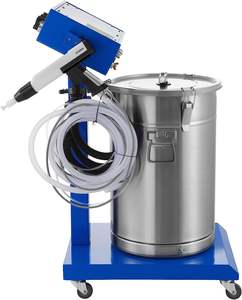 Máquina de recubrimiento en polvo electrostático <span class=keywords><strong>SMET</strong></span> 50W 45L con pintura de pistola pulverizadora Sistema de recubrimiento en polvo de 450g por minuto (50W 45L) - Product Image 4