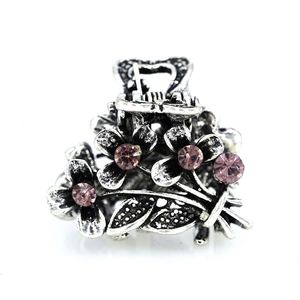 Pinzas de Pelo Francesas Elegantes de Moda Vintage para Mujer, Mini Pinza de Pelo con Pedrería Colorida, Mini Pinza de Pelo Metálica con Pedrería - Product Image 4