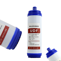 Filtro de ósmosis inversa de carbón activado granular de cáscara de coco UDF de 10 pulgadas para purificación de agua en hoteles y hogares