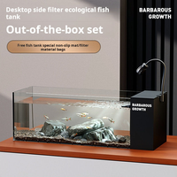 Aquarium de bureau rectangulaire en verre transparent ultra blanc de style moderne de haute qualité en gros 220v