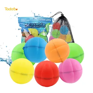 定制印花儿童快速自动填充可再填充水弹球自密封硅胶磁性可重复使用水球
