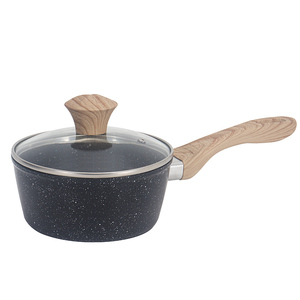 Casserole en aluminium forgé avec couvercle en verre ventilé avec revêtement antiadhésif Convient à <span class=keywords><strong>tous</strong></span> les types de plaques de cuisson - Product Image 1