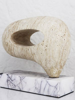 Pièce décorative moderne minimaliste abstraite à motif marbré, semi-fait main, style simple, pour la maison ou le bureau, idéale pour un cadeau quotidien