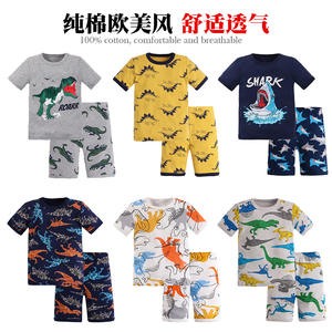 Conjuntos de Pijamas de Verano de Algodón para Niños de 3 a 12 Años, Ropa de Dormir con Estampados Elegantes para Bebés - Product Image 2