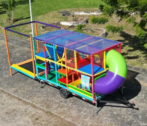 Remolque de juegos infantiles móvil personalizado para interiores con trampolín, piscina de bolas, laberinto y tobogán - <span class=keywords><strong>Centro</strong></span> de juegos blandos portátil para <span class=keywords><strong>alquiler</strong></span> <span class=keywords><strong>en</strong></span> eventos - Product Image 2