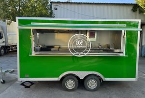 Vending Snacks Street Food Trailer with Full Kitchen Equipment Mobile Food Cart Movable Food Trucks in Sale - Product Image 6