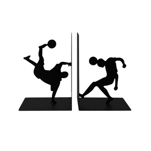Modern Custom Asymmetrical Football Design Metal <b>Bookend</b> Home Art Decoration Custom Color Size Customized Packing for Home - Product Image 1