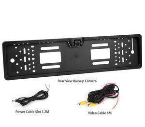 Xe số tấm khung HD không thấm nước EU biển số xe phía sau xem đảo ngược/đảo chiều đậu xe sao lưu <span class=keywords><strong>Camera</strong></span> phổ IP 68 5V 6M - Product Image 1
