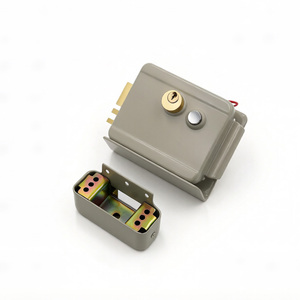 <span class=keywords><strong>Serrure</strong></span> de porte électrique de sécurité étanche avec cylindre en laiton pour contrôle d'accès, idéale pour portes intérieures en bois et portails extérieurs d'appartements - Product Image 3