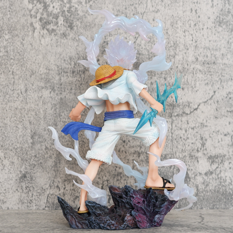 アニメワンピースモンキーD. ルフィフィギュアおもちゃ照明ニカ