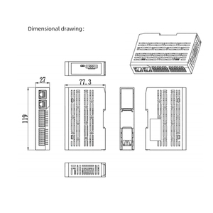 Stepper Drive 12di 8do RJ45 <span class=keywords><strong>LAN</strong></span> Giao diện hỗ trợ 2 giai đoạn 4 dây động cơ bước Ethernet công nghiệp Ethernet xe buýt thông tin liên lạc - Product Image 6
