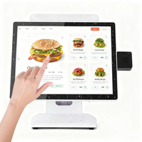 Systèmes de point de vente (POS) populaires OEM ODM pour le commerce de détail, terminal de point de vente tactile ST8800 à double écran avec connexion par empreinte digitale, matériel de point de vente