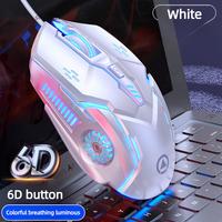 X510 Gaz-m01 2022 Mouse Game terbaru, tetikus kabel Usb Universal Laptop, lampu Led Rgb 7 warna