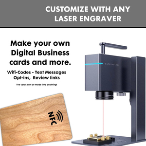 Etiqueta NFC de Madera Personalizada, Color Rojo Marrón Cereza, Ntag215 Mini, Resistente al Agua, Grabado Láser, Tarjetas de Presentación Digitales para Hotel, 13.56MHz - Product Image 6