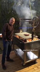 Santa Maria YGST1000 Brasero Asado/Grill argentin luxueux en acier inoxydable 304 pour plus de 5 personnes 900x600mm BBQ haut de gamme - Product Image 5