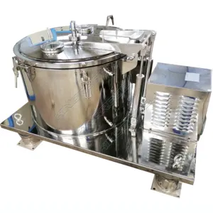 Modelo de máquina de extração de etanol e óleo de ervas, centrífuga de cesta, máquina de extração de lavagem a baixa temperatura