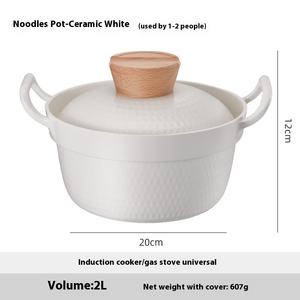 Cuisinière à gaz domestique de style coréen Double poignée <span class=keywords><strong>Pot</strong></span> en aluminium émaillé électrique <span class=keywords><strong>Pot</strong></span> spécial soupe Pots instantanés en métal - Product Image 6