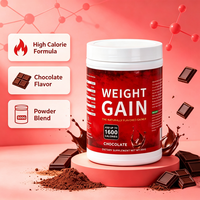 Poudre Protéinée pour Prise de Poids Adulte Saveur Chocolat, Hypercalorique, Gainer de Masse pour Développement Musculaire, Sans Gluten, Faible Teneur en Sucre, Fitness