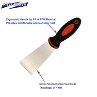 Grattoir industriel robuste de 1 pouce pour bricolage, lame en acier à haute teneur en carbone, manche ergonomique en plastique bicolore, préparation des murs, peinture