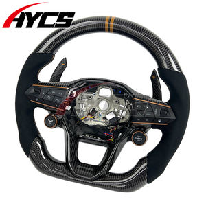 Volante Deportivo Personalizado de Fibra de Carbono y Gamuza con Calefacción para Seat <span class=keywords><strong>Cupra</strong></span> Tavascan Terramar Formentor VZ Leon <span class=keywords><strong>Ibiza</strong></span> Ateca Arona - Product Image 2