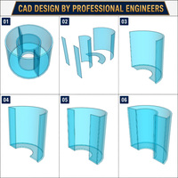 Panel de acrílico semicircular personalizado de 1650x1600 mm y 50 mm de grosor para acuario, fabricante directo de fábrica.