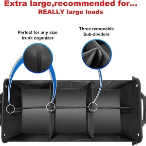 Caja de almacenamiento plegable desmontable para maletero con aislamiento térmico a prueba de fugas, accesorio para coche con bandeja de almacenamiento plegable - Product Image 3