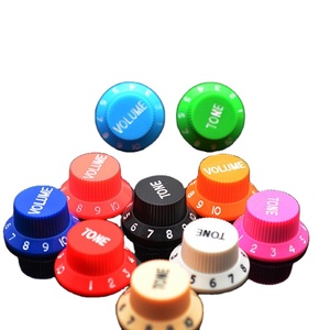Groothandel Kleurrijke Plastic <span class=keywords><strong>Volume</strong></span> Toonregeling Top Hoed Elektrische Gitaar Knop Voor Fd St Elektrische Gitaar Onderdelen - Product Image 1