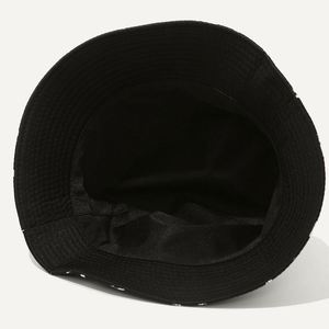Nouveau Chapeau Bob Tendance Imprimé Lettres Graffiti Réversible Anti-UV Printemps-Été pour Extérieur et Pêche - Product Image 6