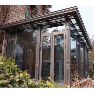 Solárium de Jardín de Lujo Personalizado de Aluminio y Cristal para Exteriores, Extensiones de Casa de Cristal, 12x28 y 27x12, Directo de China - Product Image 4