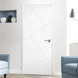 China top manufacturer custom high quality bedroom door internal room door design modern interior wooden door