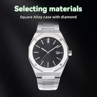 Montre-bracelet classique en cuir et silicone personnalisée, étanche 5 ATM, minimaliste, en acier inoxydable, pour hommes, à quartz, vente en gros
