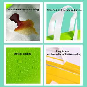 High Quality Large Non-Woven Insulated Self-Adhesive <b>Cooler</b> Bag Disposable Tote for Lunch Food Travel Picnic Thermal - Product Image 6