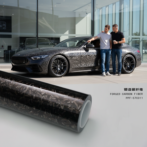 Film de changement de couleur de voiture en TPU PPF coloré en fibre de carbone forgée |   Film de protection de peinture |   Film de protection anti-rayures pour carrosserie - Product Image 1